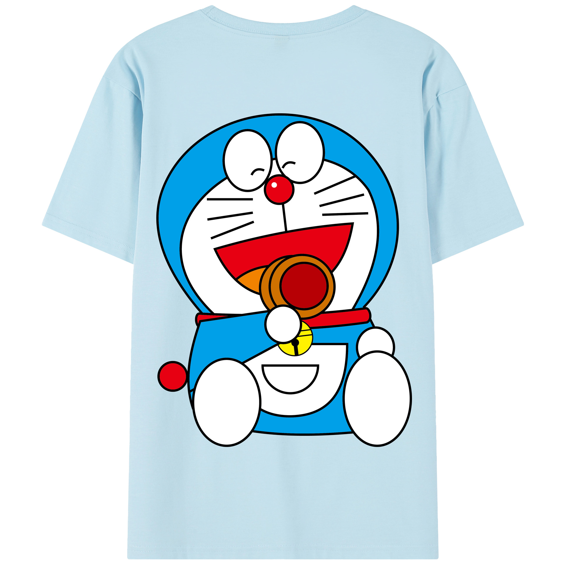 （画像用） ドラえもん Doraemon 綿100％半袖Tシャツ（背面プリント）